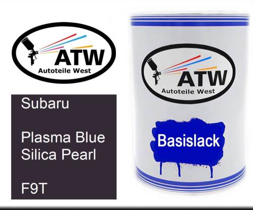 Subaru, Plasma Blue Silica Pearl, F9T: 500ml Lackdose, von ATW Autoteile West.